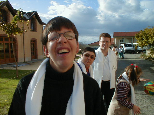 Avec Carole, Yolande et la petite Solène, un jour de fête