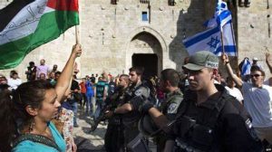 Confrontation entre sympathisants palestiniens et israéliens